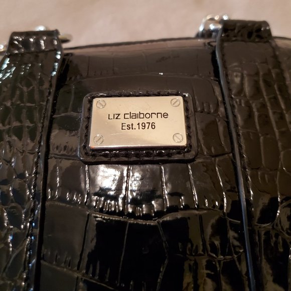 LIZ CLAIBORNE Croc-Pattern Mini Handbag - Picture 3 of 11